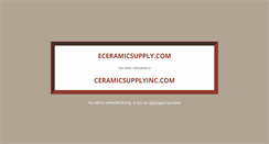 Desktop Screenshot of eceramicsupply.com